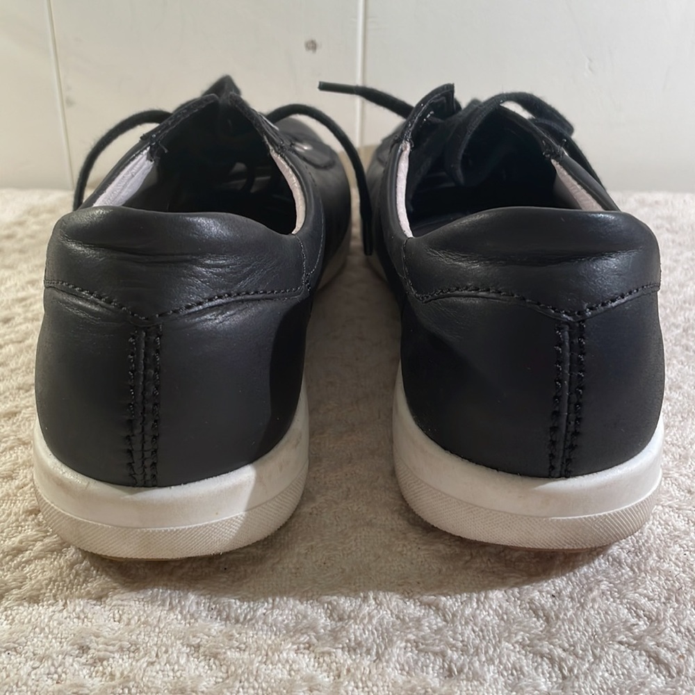 JOSEF Seibel Leather Sneakers 41 Women’s Black Caren Lace Up Casual - Picture 4 of 10